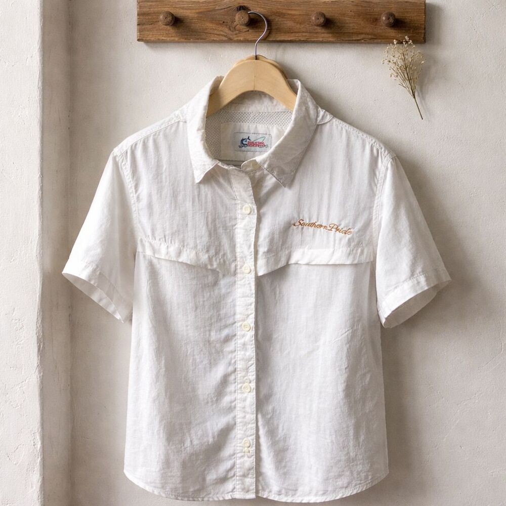 Men's World Wide Sportsman Short Sleeve Fishing Shirt. New with Tags - Size M